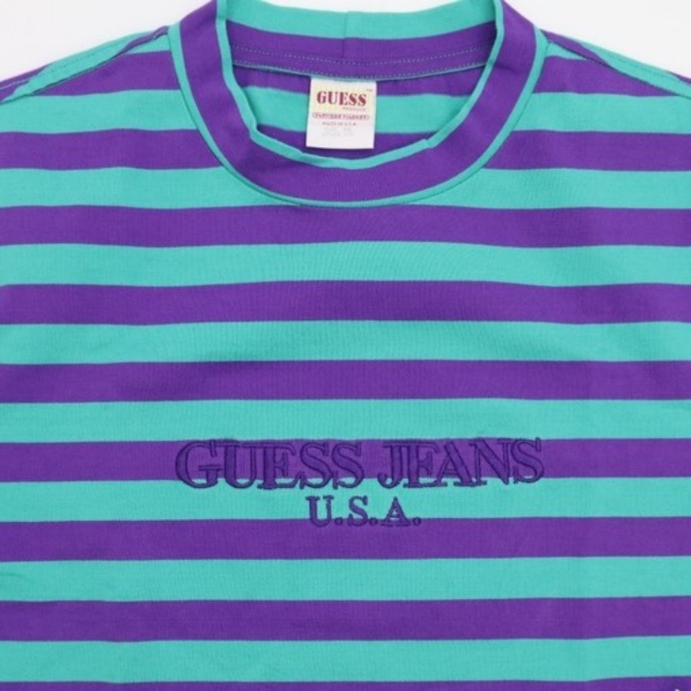 Guess Sean Wtherspoon Green/Purple T Shirt